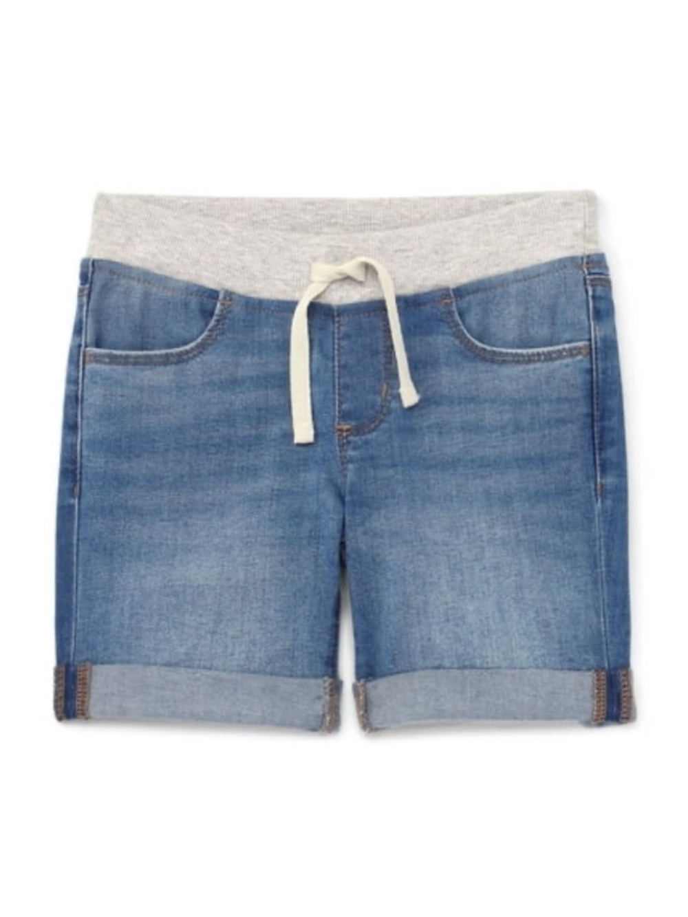 Wonder Nation Girls Denim Shorts, Size Large